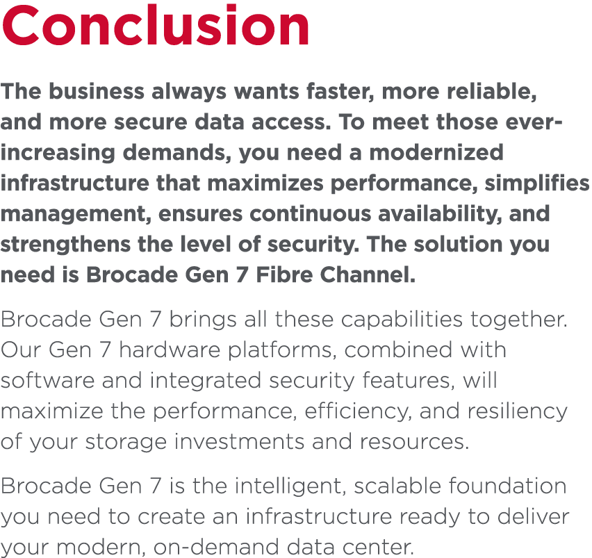 Conclusion The business always wants faster, more reliable, and more secure data access. To meet those ever-increasin...